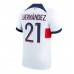 Maillot de foot Paris Saint-Germain Lucas Hernandez #21 Extérieur vêtements 2023-24 Manches Courtes